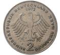 Монета 2 марки 1972 года F Западная Германия (ФРГ) «Теодор Хойс» (Артикул M2-45148)