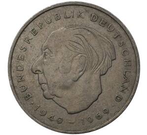 2 марки 1973 года J Западная Германия (ФРГ) «Теодор Хойс»