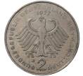 2 марки 1977 года J Западная Германия (ФРГ) «Конрад Аденауэр» (Артикул M2-45181)