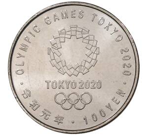 100 йен 2019 года Япония «XXXII летние Олимпийские игры в Токио 2020 — Велогонки» — Фото №2