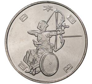 100 йен 2019 года Япония «XVI летние Паралимпийские игры в Токио 2020 — Стрельба из лука» — Фото №1