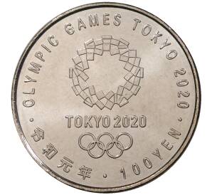 100 йен 2019 года Япония «XXXII летние Олимпийские игры в Токио 2020 — Стрельба из лука» — Фото №2
