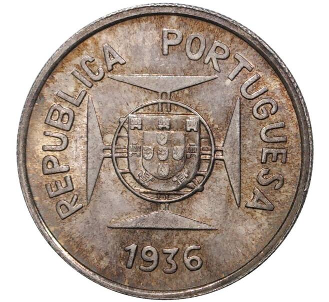 Монета 1/2 рупия 1936 года Португальская Индия (Артикул M2-45298)