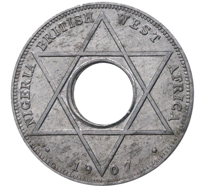 Монета 1/10 пенни 1907 года Британская Западная Африка (Артикул K27-0019)