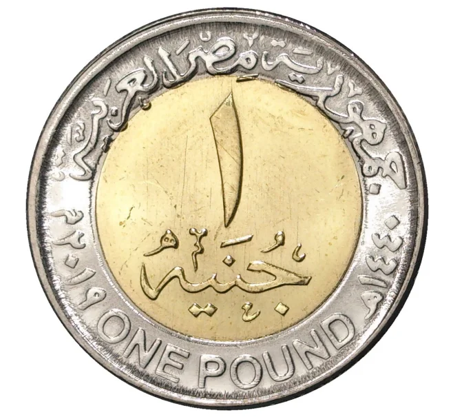 Монета 1 фунт 2019 года Египет «Новая столица Египта — Ведиан» (Артикул M2-31041)