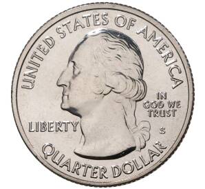 25 центов (1/4 доллара) 2020 года S США «Национальные парки — №55 Национальный заповедник Таллграсс Прейри» — Фото №2