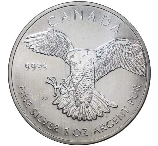 Монета 5 долларов 2014 года Канада «Сапсан» (Артикул M2-45326)