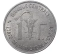 Монета 1 франк 1972 года Западно-Африканский валютный союз (Артикул K27-0186)