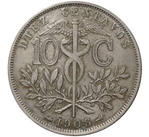 10 сентаво 1908 года Боливия