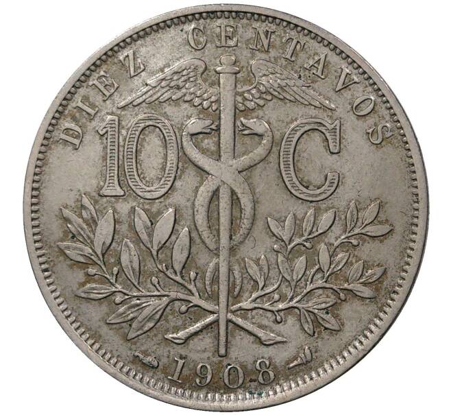 Монета 10 сентаво 1908 года Боливия (Артикул M2-45736)