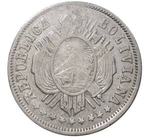 20 сентаво 1883 года Боливия