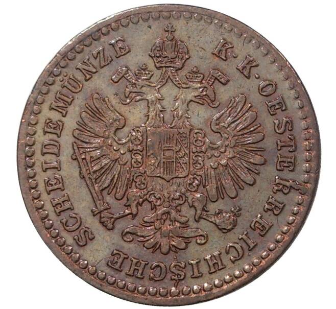 Монета 5/10 крейцера 1858 года А Австрия (Артикул M2-45796)