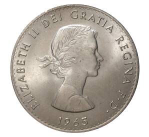 5 шиллингов (1 крона) 1965 года Великобритания «Сэр Уинстон Черчилль» — Фото №2