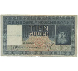 10 гульденов 1933 года Нидерланды