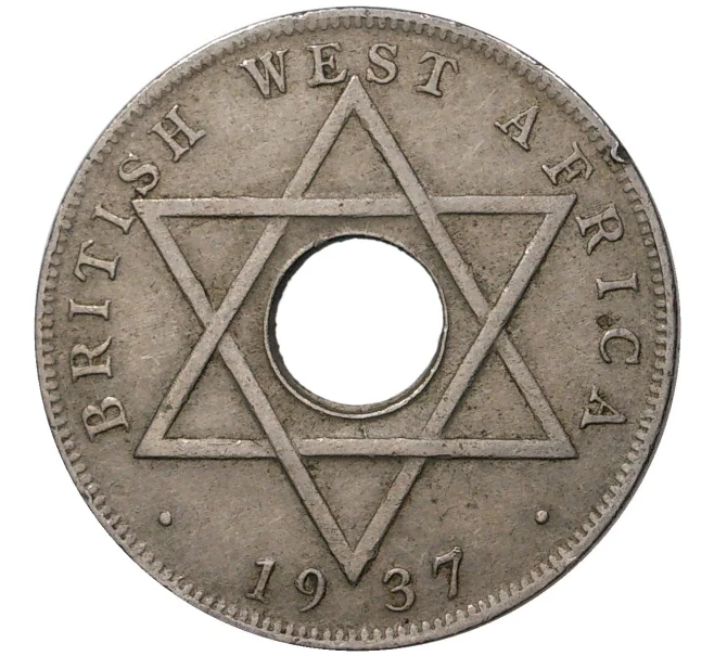 Монета 1/2 пенни 1937 года Н Британская Западная Африка (Артикул M2-45913)
