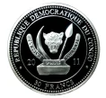 Монета 30 франков 2011 года Леопард (Артикул M2-0613)