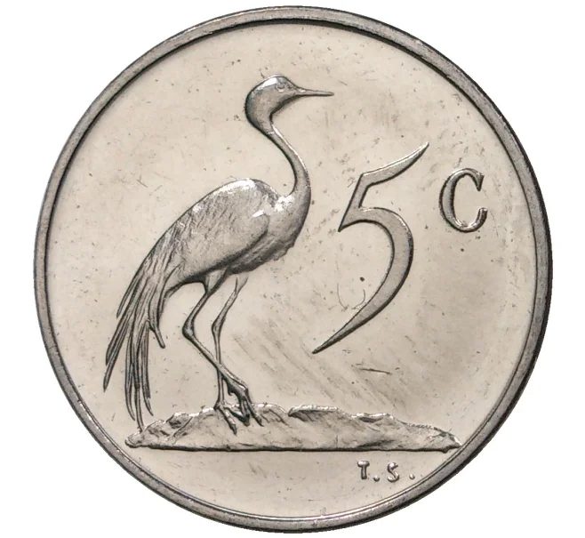 Монета 5 центов 1974 года ЮАР (Артикул M2-45947)