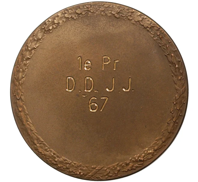 Жето (настольная медаль) теннисной ассоциации 1967 года Нидерланды (Артикул K1-1362)