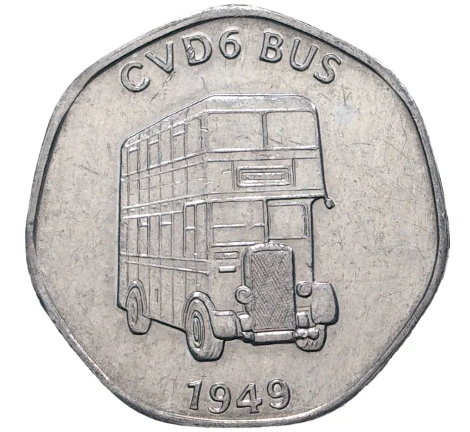 Траспортный жетон (токен) 20 пенсов Великобритания (Артикул K1-1386)
