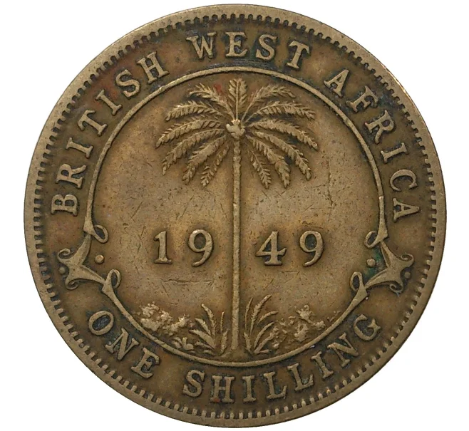 Монета 1 шиллинг 1949 года Британская Западная Африка (Артикул M2-46046)