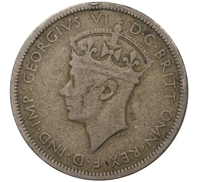 Монета 3 пенса 1943 года KN Британская Западная Африка (Артикул M2-46049)