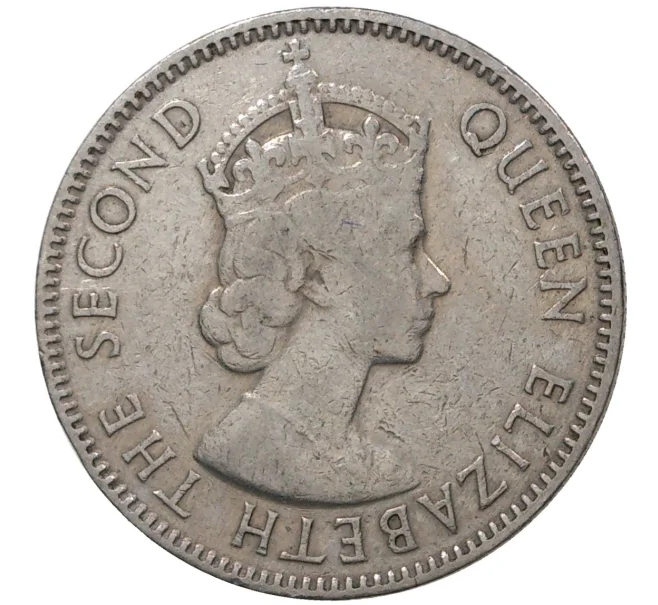Монета 50 пенсов 1956 года Британская Восточная Африка (Артикул M2-46052)