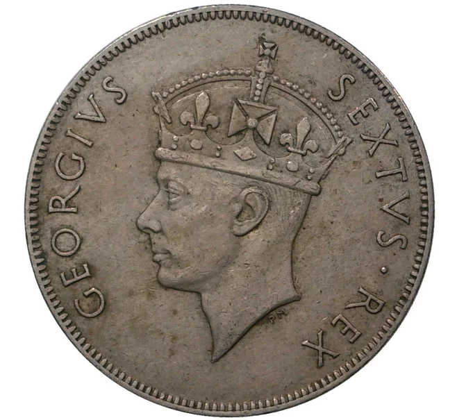 Монета 1 шиллинг 1952 года Британская Восточная Африка (Артикул M2-46073)