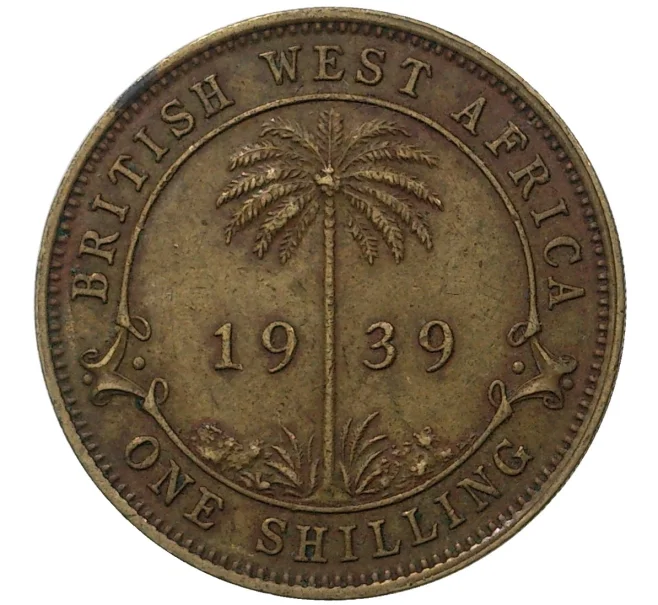 Монета 1 шиллинг 1939 года Британская Западная Африка (Артикул M2-46075)