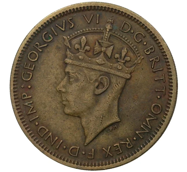 Монета 1 шиллинг 1939 года Британская Западная Африка (Артикул M2-46075)