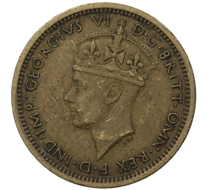Монета 6 пенсов 1940 года Британская Западная Африка (Артикул M2-46077)