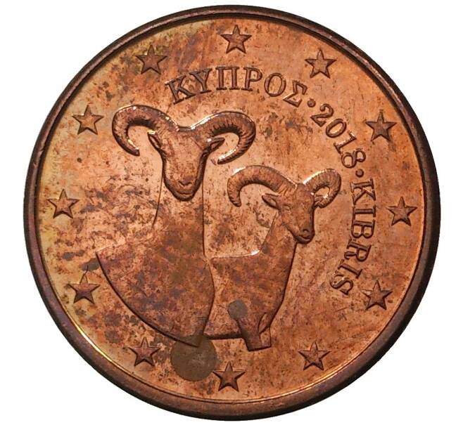1 евроцент 2018 года Кипр (Артикул M2-46087)