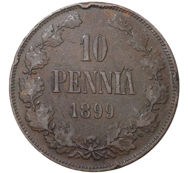 Монета 10 пенни 1899 года Русская Финляндия (Артикул M1-37092)