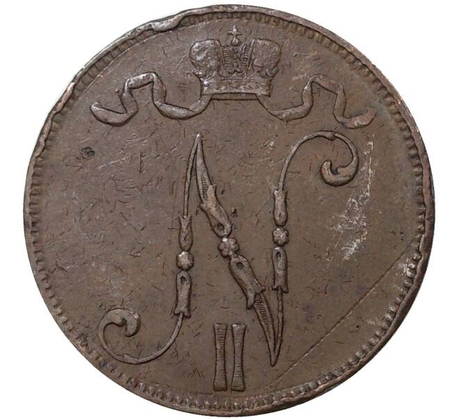 Монета 5 пенни 1901 года Русская Финляндия (Артикул M1-37105)