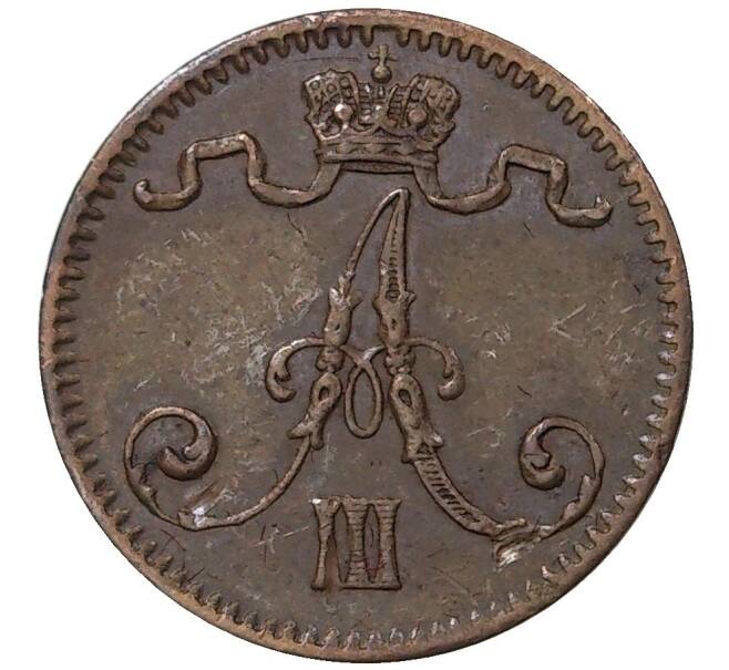 Монета 1 пенни 1888 года Русская Финляндия (Артикул M1-37108)