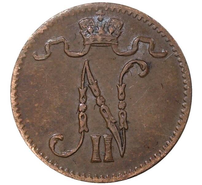 Монета 1 пенни 1911 года Русская Финляндия (Артикул M1-37119)