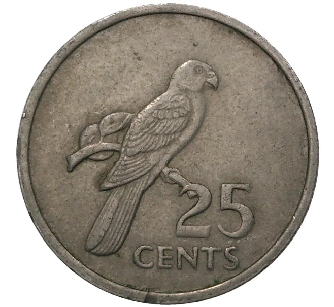 Монета 25 центов 1977 года Сейшелы (Артикул M2-46461)
