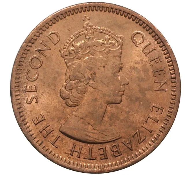Монета 1 цент 1969 года Маврикий (Артикул K27-1145)