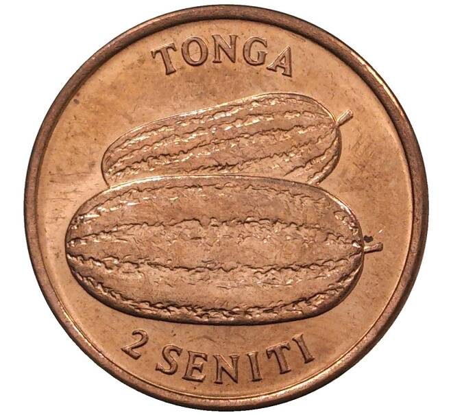 Монета 2 сенити 1975 года Тонга (Артикул K27-1150)