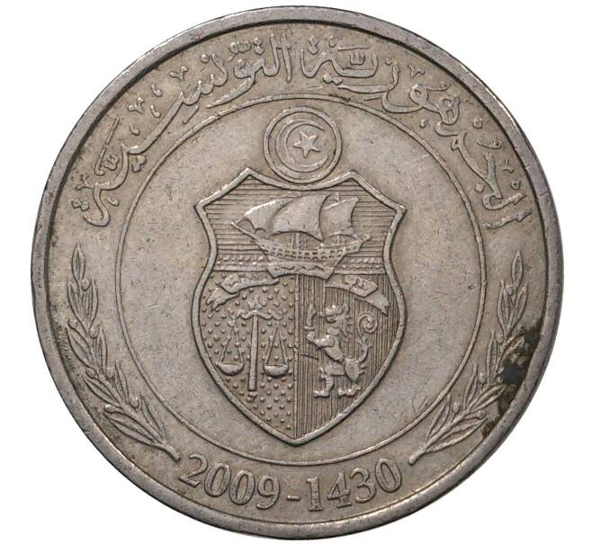 1/2 динара 2009 года Тунис
