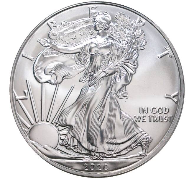 Монета 1 доллар 2020 года США «Шагающая Свобода» (Артикул M2-46495)