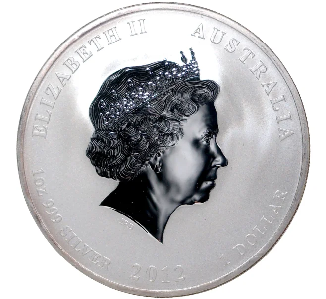 Монета 1 доллар 2012 года Австралия «Год дракона» (Артикул M2-46496)