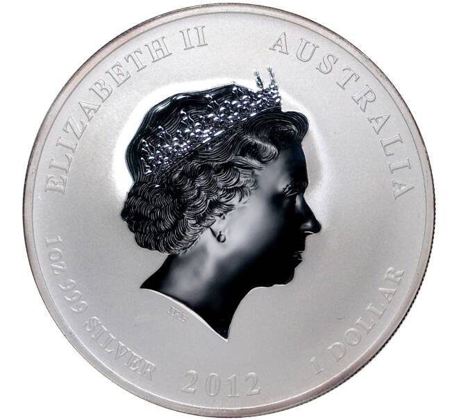 Монета 1 доллар 2012 года Австралия «Год дракона» (Артикул M2-46498)