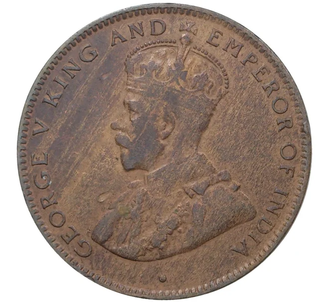 Монета 2 цента 1922 года Британский Маврикий (Артикул K27-1223)