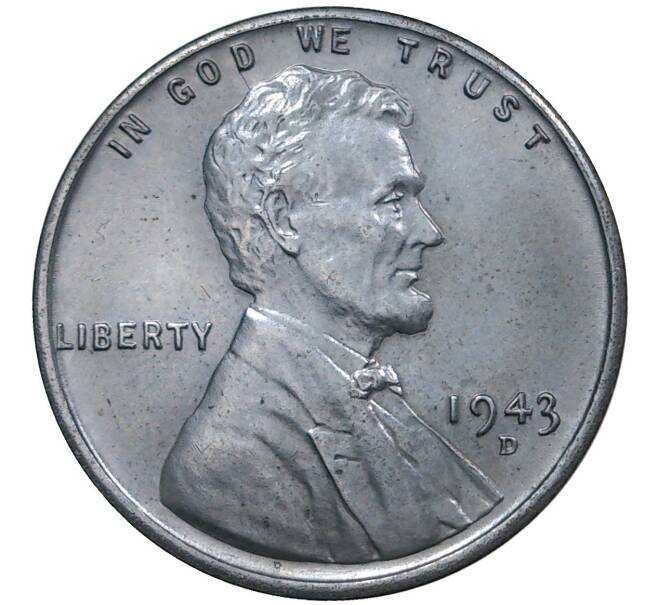 1 цент 1943 года D США (Артикул K27-1235)