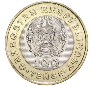 100 тенге 2020 года Казахстан «Сокровища степи — Преданная собака» — Фото №2