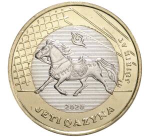 100 тенге 2020 года Казахстан «Сокровища степи — Быстроногий скакун» — Фото №1