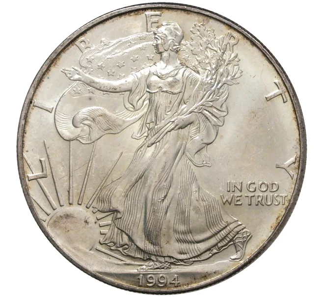Монета 1 доллар 1994 года США «Шагающая Свобода» (Артикул M2-46712)