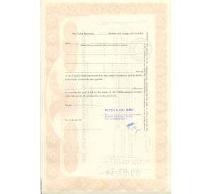 Облигация (сертификат на 100 акций) 1960 года США