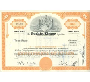 Облигация (сертификат на 100 акций) 1975 года США