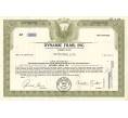 Банкнота Облигация (сертификат на 100 акций) 1960 года США (Артикул B2-6520)